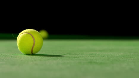 Tennis-ball-rolling-on-surface