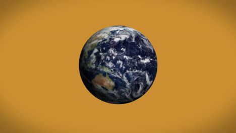 Earth-spinning-on-orange-background