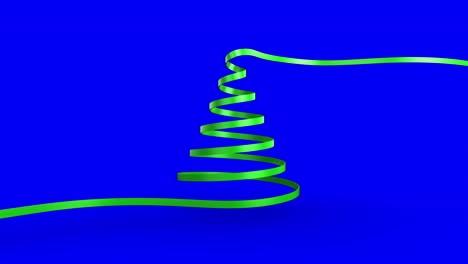 Christmas-tree-ribbon-forming-against-copy-space-background