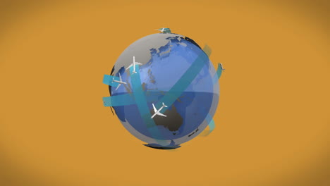 Flugzeuge-Fliegen-Um-Die-Erde-Grafik