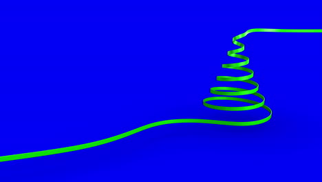 Christmas-tree-ribbon-forming-against-copy-space-background