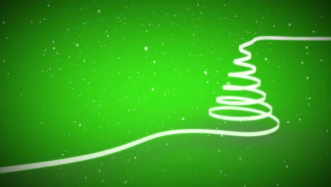Band-Wirbelt,-Um-Weihnachtsbaumform-Zu-Bilden