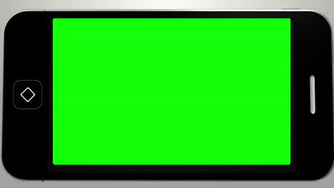 Hand-using-smartphone-with-green-screen