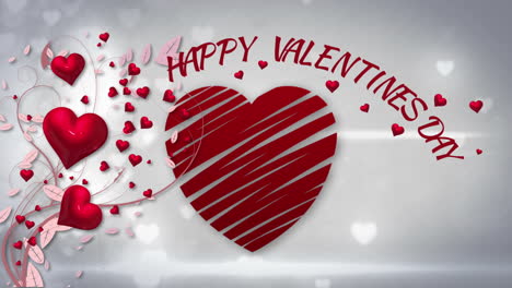Vector-Del-Día-De-San-Valentín-Con-Corazón-Sobre-Fondo-Brillante