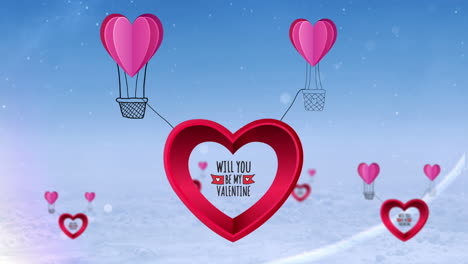 Happy-valentines-day-vector-with-heart-hot-air-balloon