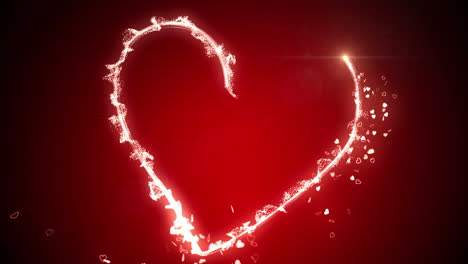 Glowing-neon-heart-and-valentines-message