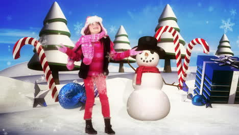 Little-girl-spinning-in-a-winter-wonderland