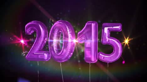 Luftballons-Mit-Der-Aufschrift-„2015“-Für-Das-Neue-Jahr