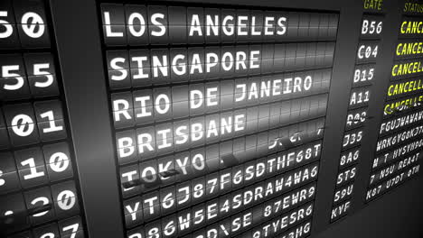 Black-departures-board-showing-cancelled-flights