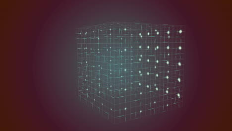Grid-moving-on-dark-background-