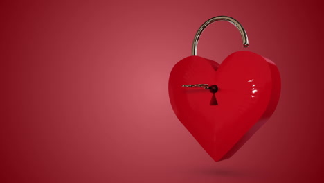Schlüssel-Zum-Öffnen-Eines-Herzschlosses-Mit-Valentinsnachricht