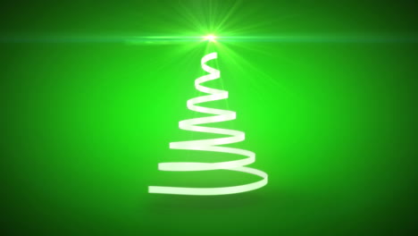 Ribbon-swirling-to-form-christmas-tree-shape