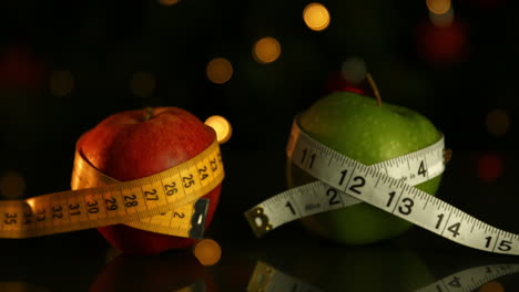 Apples-wrapped-in-measuring-tape