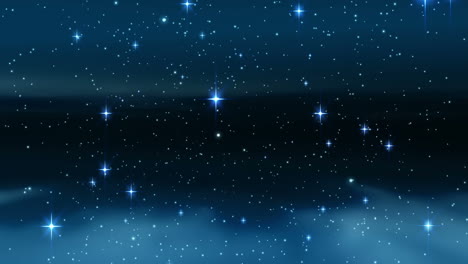 Star-shining-brightly-in-night-sky