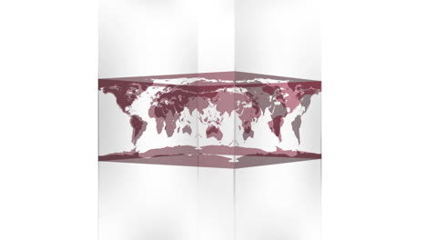 Transparenter-Block-Mit-Weltkarte-Auf-Weißem-Hintergrund