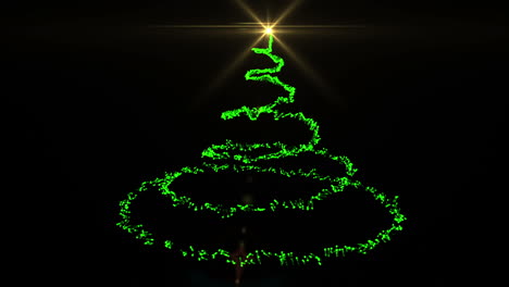 Green-light-forming-christmas-tree-design