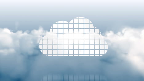 Cloud-Computing-Grafik-Auf-Himmelshintergrund