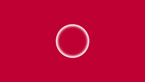 Wackeliger-Kreis-Auf-Rotem-Hintergrund