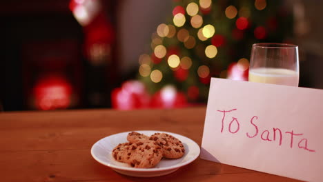 Kekse-Und-Milch-Für-Den-Weihnachtsmann-übrig-Gelassen