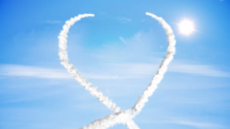 Clouds-forming-heart-shape-in-sky