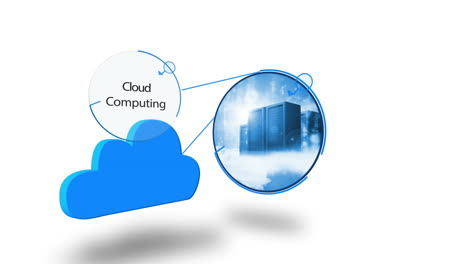Blaue-Cloud-Computing-Grafik-Auf-Weiß