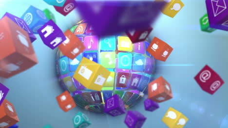 Computer-app-icon-cubes-with-globe