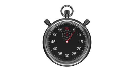 Stopwatch-timing-on-white-background