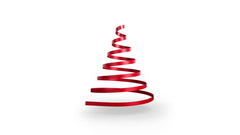 Ribbon-swirling-to-form-christmas-tree-shape