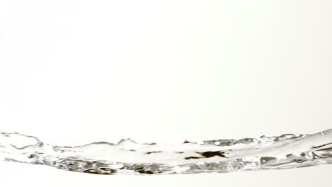 Wasser-Bewegt-Sich-Vor-Weißem-Hintergrund