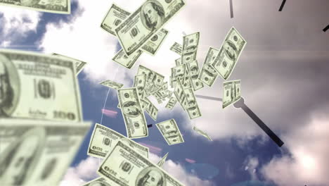 Dollar-bills-falling-with-over-sky-background