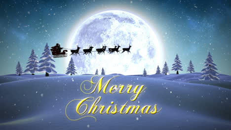 Mensaje-De-Feliz-Navidad-Con-Santa-Voladora
