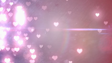 Glittering-hearts-on-pink-background