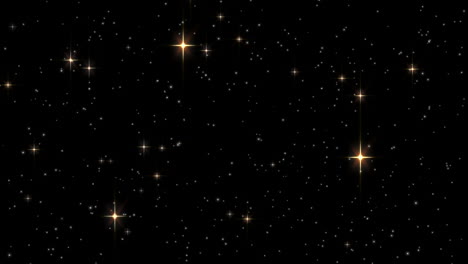 Stars-shining-brightly-in-night-sky-