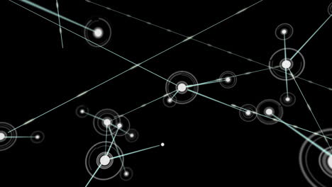 Connecting-lines-on-black-background