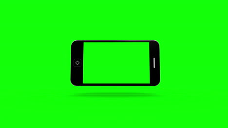 Smartphone-moving-on-green-screen