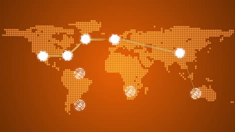 Thema-„Globale-Verbindungen“-In-Orange