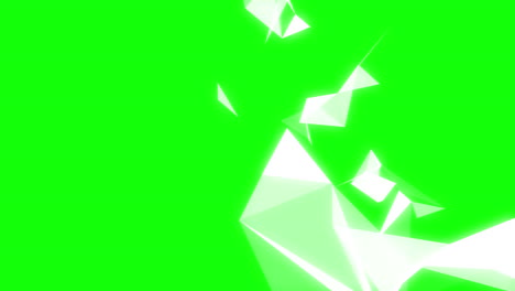 Geometric-shapes-on-green-background