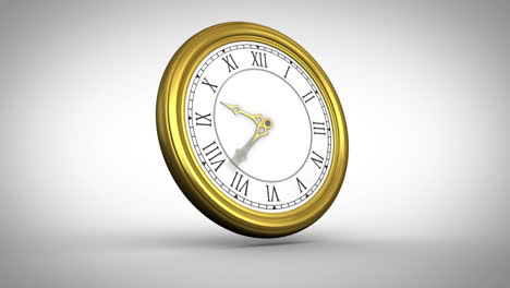 Ticking-clock-on-white-background