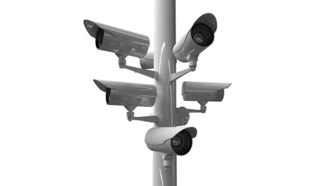 CCTV-cameras-against-white-background