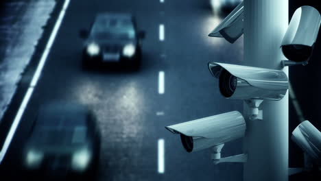 CCTV-cameras-over-a-busy-road