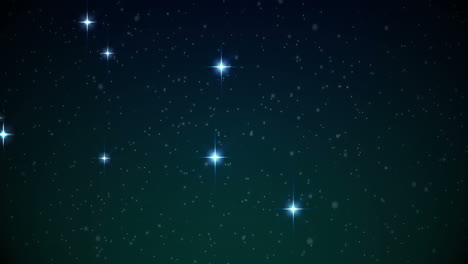 Stars-shining-brightly-in-night-sky-