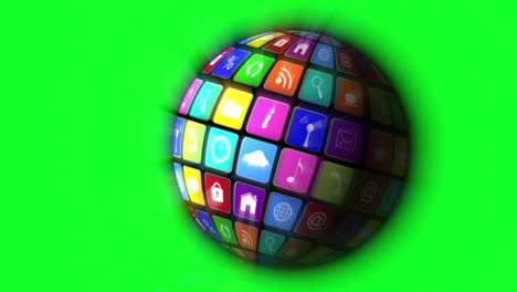 App-icons-in-spinning-globe
