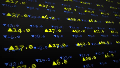 Stocks-and-shares-on-black-background
