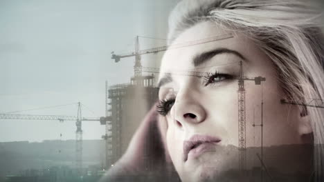 Construction-overlay-on-thinking-girl