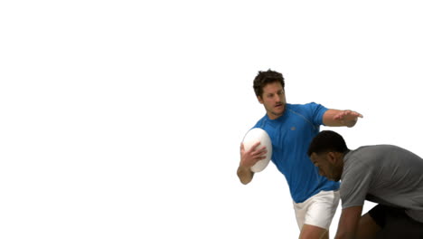 Serious-rugby-players-tackling-for-ball