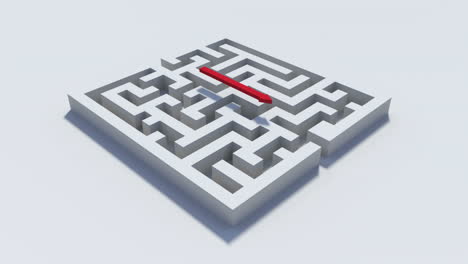 Red-going-over-the-maze-to-bypass-it