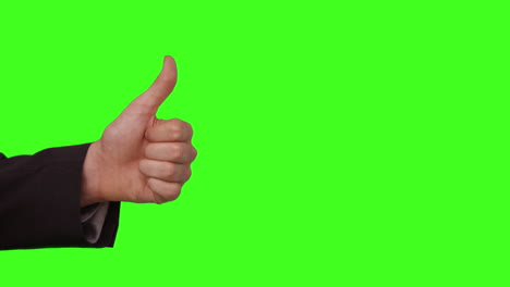 Businessman-showing-thumbs-up