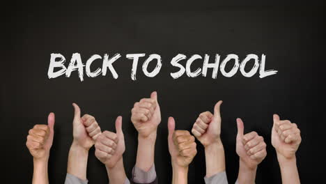 Back-to-school-with-many-thumbs-up