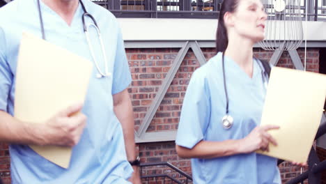 Doctors-climbing-the-stairs-together