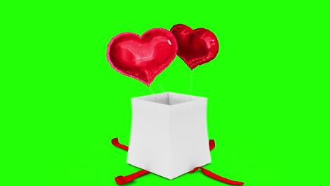 Digital-animation-of-birthday-gift-exploding-and-revealing-heart